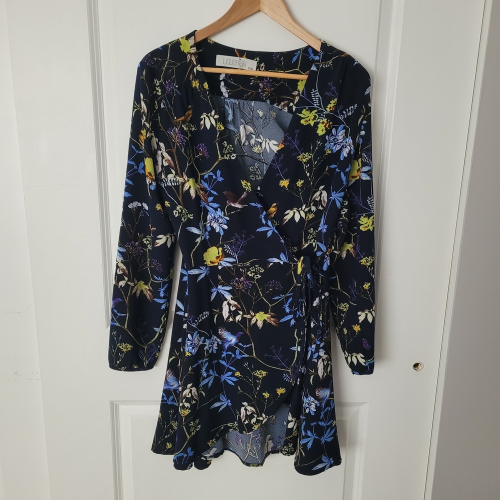 Stylish Floral Long Sleeve Dress